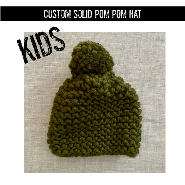 CUSTOM Kids Solid Hat