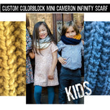 CUSTOM Kids Colorblock Mini Cameron Scarf