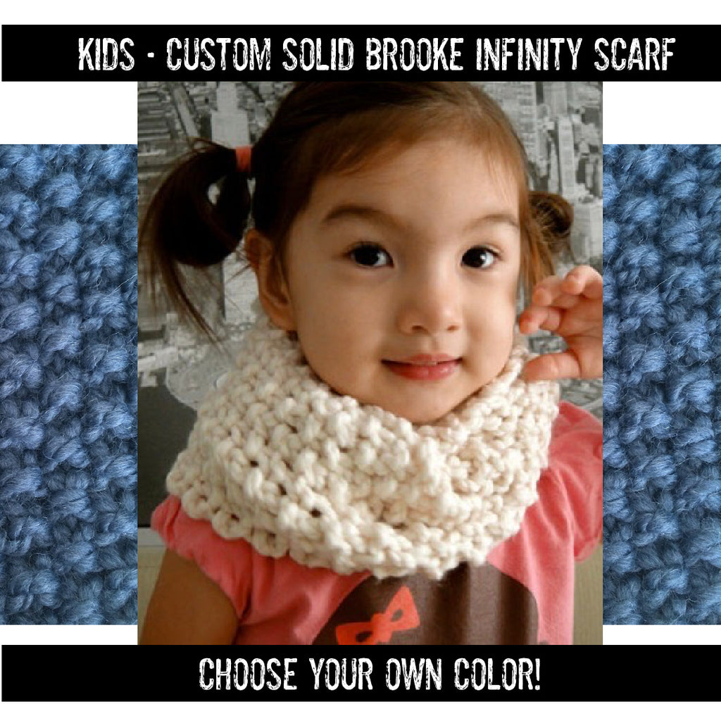 CUSTOM Kids Solid Mini Brooke Scarf
