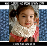CUSTOM Kids Solid Mini Brooke Scarf