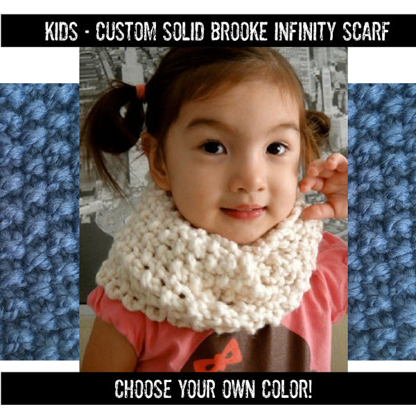 CUSTOM Kids Solid Mini Brooke Scarf