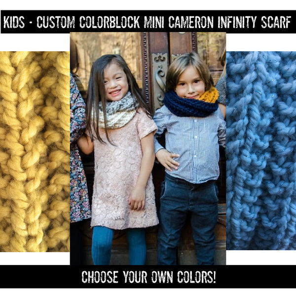 CUSTOM Kids Colorblock Mini Cameron Scarf