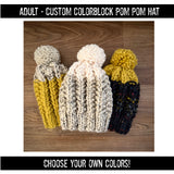 CUSTOM Adult Colorblock Hat