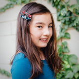 Liberty Bar Clips, Teal/Red Florals