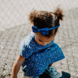 Glitter Bow Headband, Royal