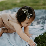 Baby Tied Bow, Liberty Olive Floral (organic)