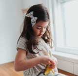 Baby Tied Bow, Liberty Dusty Blue Floral