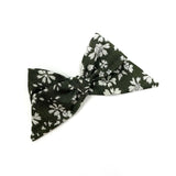 Baby Tied Bow, Liberty Olive Floral (organic)