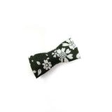 Itty Bitty Bow, Liberty Olive Floral (organic)
