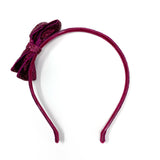 Glitter Bow Headband, Magenta