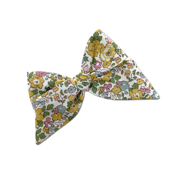 Baby Tied Bow, Liberty Muted Yellow Floral