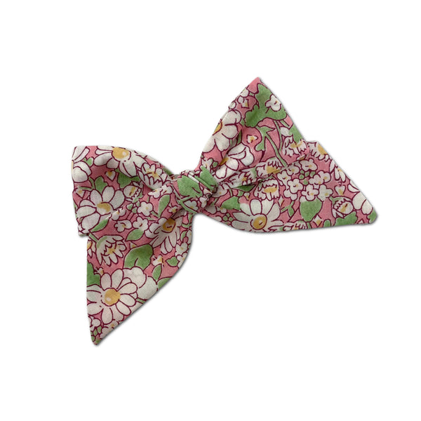 Baby Tied Bow, Liberty Pink Daisies