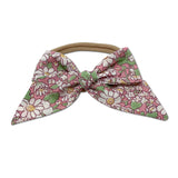 Baby Tied Bow, Liberty Pink Daisies