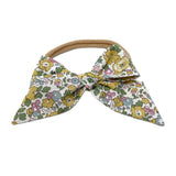 Baby Tied Bow, Liberty Muted Yellow Floral