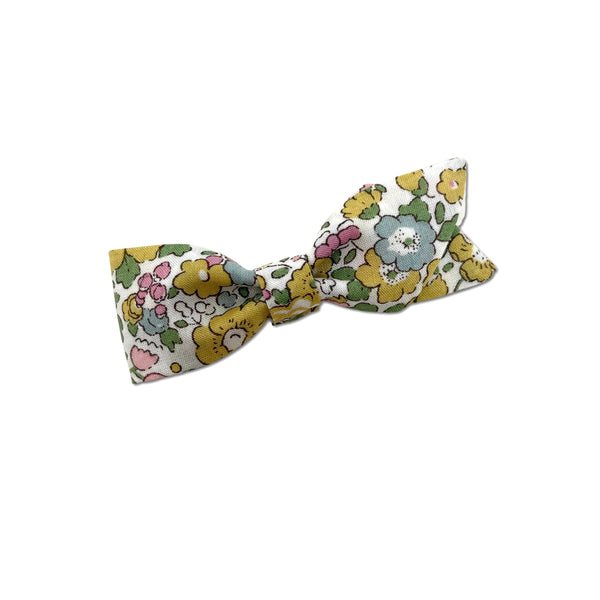 Petal Bow, Liberty Muted Yellow Floral