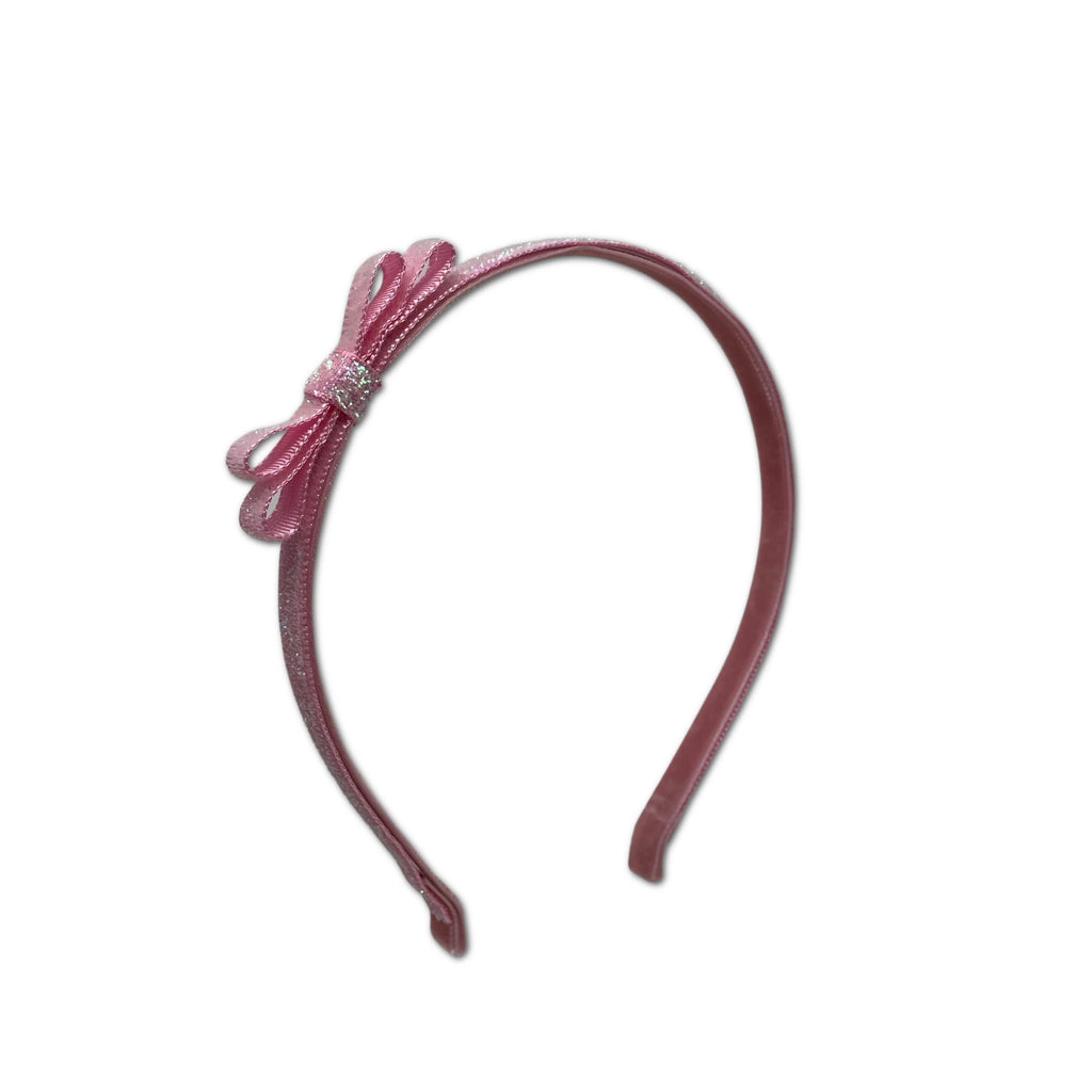 SALE Glitter Velvet Headband, Pink