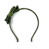 Glitter Bow Headband, Green
