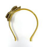 Glitter Bow Headband, Gold