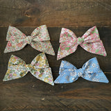 Baby Tied Bow, Liberty Pink Daisies