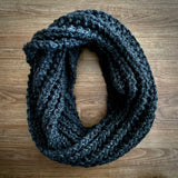 READY TO SHIP! Adult Cameron XL Scarf, Charcoal