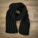 READY TO SHIP! Adult Cameron XL Scarf, Black