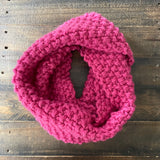 READY TO SHIP! Adult 100% Wool Double Hand Knit Scarf, Peony