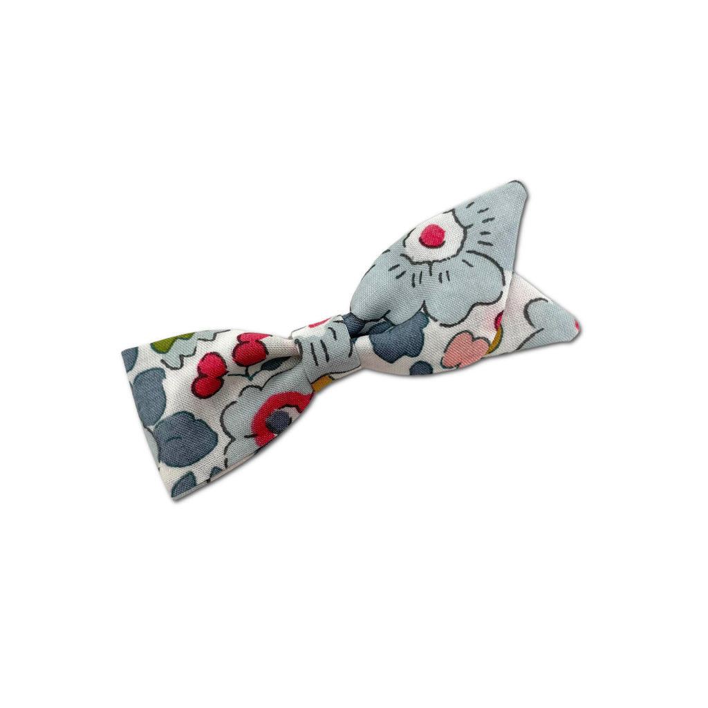 Petal Bow, Liberty of London Dusty Blue Floral