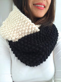 CUSTOM Adult Colorblock Brooke Hand Knit Infinity Scarf