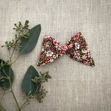 Baby Tied Bow, Liberty Pink Blossoms
