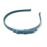Velvet Headband, Dusty Blue